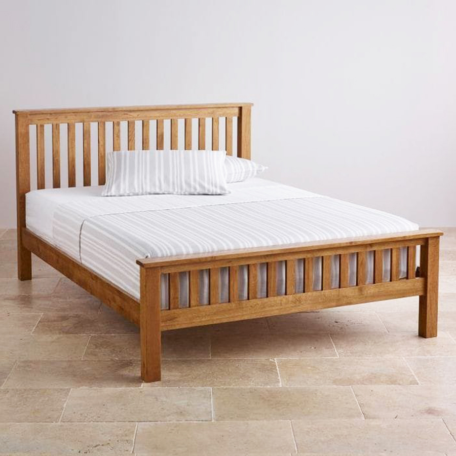 KPR Furniture Wooden Cot Queen Size Bed Size Without Storage Teak ...