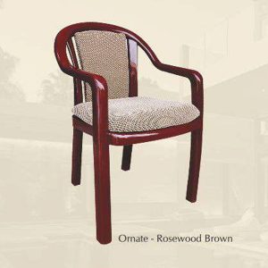 Ornate- Rosewood Brown Chairs