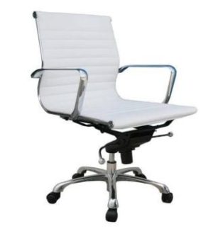 YLN MB WHITE OFFICE CHAIR